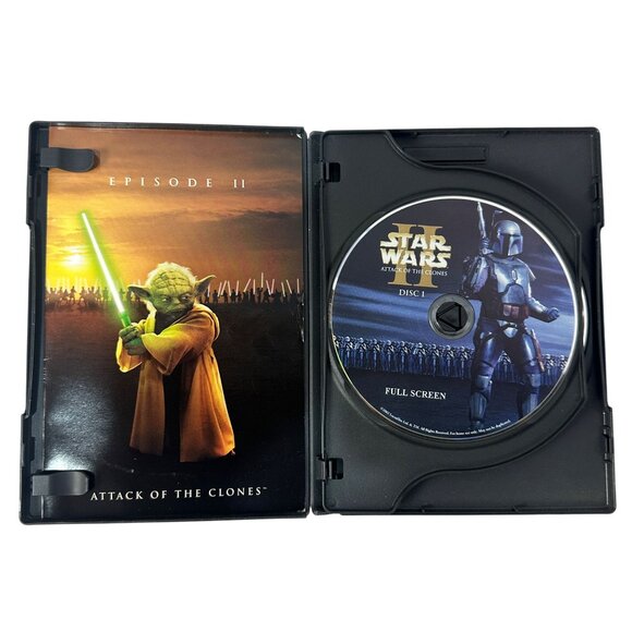 Star Wars Episode II Attack Of The Clones 2002 Full Screen DVD Hayden Christense - Picture 3 of 8